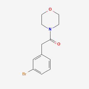 2-(3-Bromophenyl)-1-morpholinoethanone chemical structure (CAS 214209-93-5)