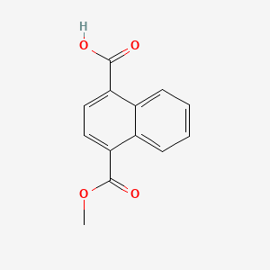 4-(Methoxycarbonyl)-1-naphthoic acid chemical structure (CAS 21426-90-4)