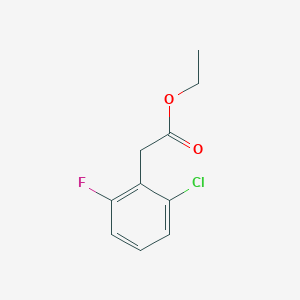 Ethyl 2-(2-chloro-6-fluorophenyl)acetate chemical structure (CAS 214262-85-8)