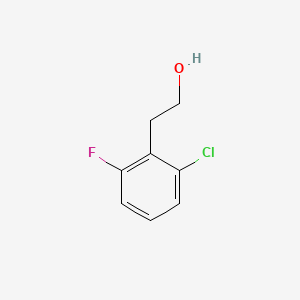 2-(2-Chloro-6-fluorophenyl)ethanol chemical structure (CAS 214262-86-9)