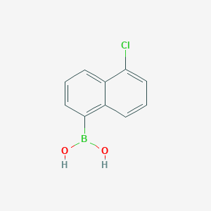 1-Chloronaphthalene-5-boronic acid chemical structure (CAS 2142655-40-9)