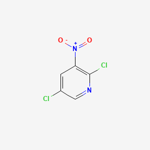2,5-Dichloro-3-nitropyridine chemical structure (CAS 21427-62-3)
