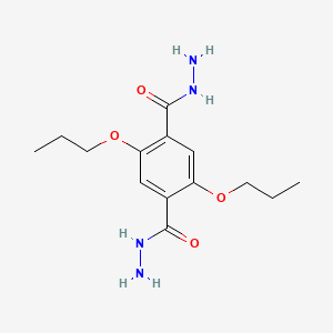 2,5-Dipropoxyterephthalohydrazide chemical structure (CAS 2143456-42-0)