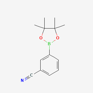 3-(4,4,5,5-Tetramethyl-1,3,2-dioxaborolan-2-yl)benzonitrile chemical structure (CAS 214360-46-0)