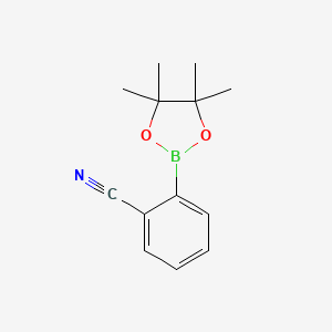 2-(4,4,5,5-Tetramethyl-1,3,2-dioxaborolan-2-yl)benzonitrile chemical structure (CAS 214360-48-2)