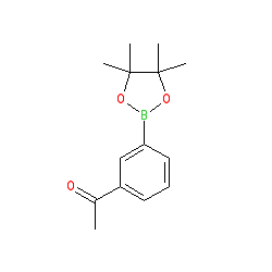 1-(3-(4,4,5,5-Tetramethyl-1,3,2-dioxaborolan-2-yl)phenyl)ethanone chemical structure (CAS 214360-49-3)