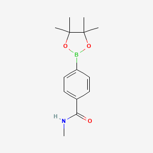 N-Methyl-4-(4,4,5,5-tetramethyl-1,3,2-dioxaborolan-2-yl)benzamide chemical structure (CAS 214360-57-3)