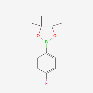 2-(4-Fluorophenyl)-4,4,5,5-tetramethyl-1,3,2-dioxaborolane chemical structure (CAS 214360-58-4)