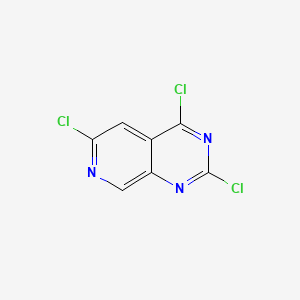 2,4,6-Trichloropyrido[3,4-d]pyrimidine chemical structure (CAS 2143878-49-1)