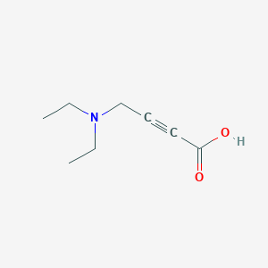 4-(Diethylamino)but-2-ynoic acid chemical structure (CAS 214477-76-6)