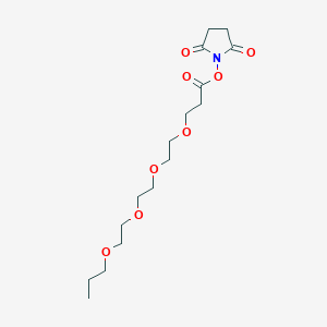 2,5-Dioxopyrrolidin-1-yl 4,7,10,13-tetraoxahexadecanoate chemical structure (CAS 2144777-90-0)