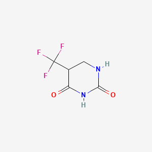 5-(Trifluoromethyl)dihydropyrimidine-2,4(1H,3H)-dione chemical structure (CAS 2145-56-4)