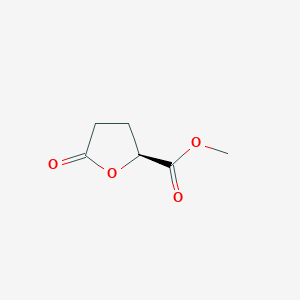 (S)-Methyl 5-oxotetrahydrofuran-2-carboxylate chemical structure (CAS 21461-85-8)