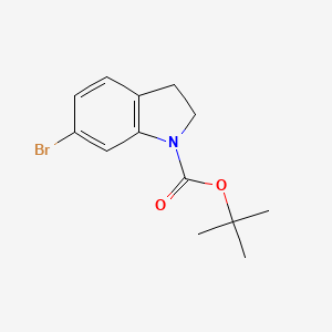 tert-Butyl 6-bromoindoline-1-carboxylate chemical structure (CAS 214614-97-8)