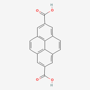 Pyrene-2,7-dicarboxylic acid chemical structure (CAS 214622-81-8)