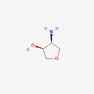 (3S,4S)-4-Aminotetrahydrofuran-3-ol chemical structure (CAS 214629-29-5)