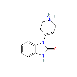 1,3-Dihydro-1-(1,2,3,6-tetrahydro-4-pyridinyl)-2H-benzimidazole-2-one chemical structure (CAS 2147-83-3)