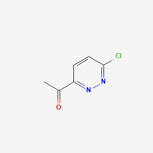 1-(6-Chloropyridazin-3-yl)ethanone chemical structure (CAS 214701-31-2)