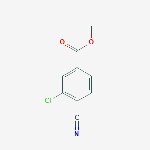 Methyl 3-chloro-4-cyanobenzoate chemical structure (CAS 214759-66-7)