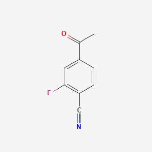 4-Acetyl-2-fluorobenzonitrile chemical structure (CAS 214760-18-6)