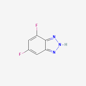 4,6-Difluoro-2H-benzo[d][1,2,3]triazole chemical structure (CAS 2147718-46-3)