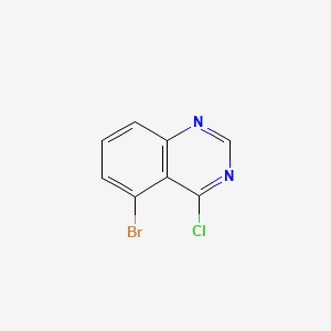 5-Bromo-4-chloroquinazoline chemical structure (CAS 2148-38-1)