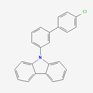 9-(4'-chloro-[1,1'-biphenyl]-3-yl)-9H-carbazole chemical structure (CAS 2148296-04-0)