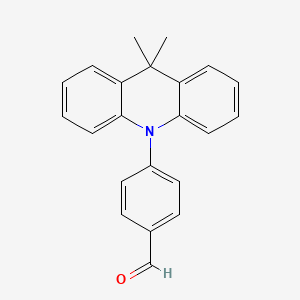 4-(9,9-Dimethylacridin-10(9H)-yl)benzaldehyde chemical structure (CAS 2148301-46-4)