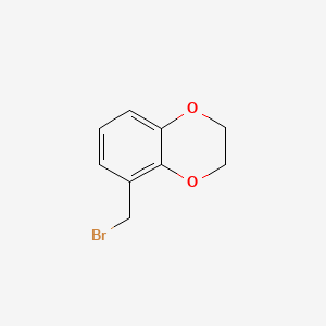 5-(Bromomethyl)-2,3-dihydro-1,4-benzodioxine chemical structure (CAS 214894-89-0)