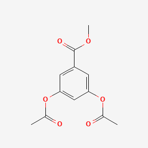 5-(Methoxycarbonyl)-1,3-phenylene diacetate chemical structure (CAS 2150-36-9)
