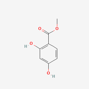 Methyl 2,4-dihydroxybenzoate chemical structure (CAS 2150-47-2)