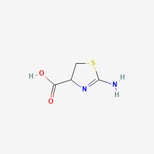 2-Amino-4,5-dihydrothiazole-4-carboxylic acid chemical structure (CAS 2150-55-2)