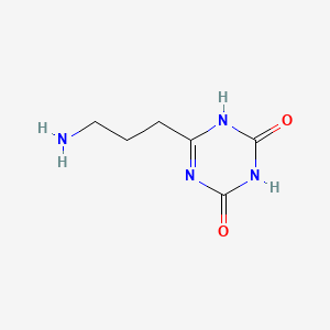 6-(3-Aminopropyl)-1,3,5-triazine-2,4(1H,3H)-dione chemical structure (CAS 2150259-31-5)