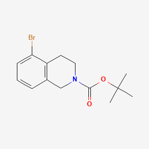 tert-Butyl 5-bromo-3,4-dihydroisoquinoline-2(1H)-carboxylate chemical structure (CAS 215184-78-4)