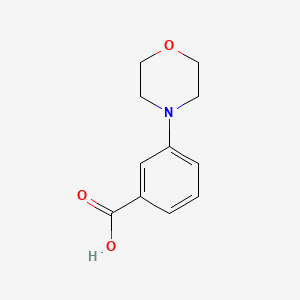 3-Morpholinobenzoic acid chemical structure (CAS 215309-00-5)