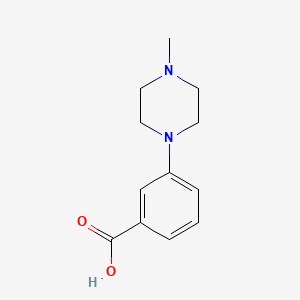 3-(4-Methylpiperazin-1-yl)benzoic acid chemical structure (CAS 215309-01-6)