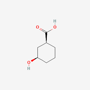 (1S,3R)-3-Hydroxycyclohexanecarboxylic acid chemical structure (CAS 21531-45-3)
