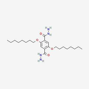 2,5-Bis(octyloxy)terephthalohydrazide chemical structure (CAS 215324-12-2)