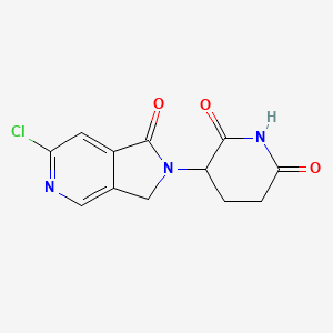 3-(6-Chloro-1-oxo-1,3-dihydro-2H-pyrrolo[3,4-c]pyridin-2-yl)piperidine-2,6-dione chemical structure (CAS 2154343-28-7)