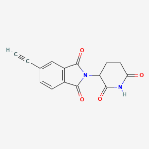 2-(2,6-Dioxopiperidin-3-yl)-5-ethynylisoindoline-1,3-dione chemical structure (CAS 2154356-63-3)