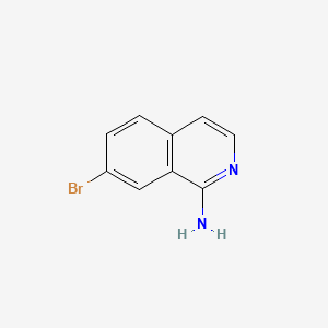 7-Bromoisoquinolin-1-amine chemical structure (CAS 215453-53-5)