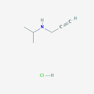 N-Isopropylprop-2-yn-1-amine hydrochloride chemical structure (CAS 215509-45-8)