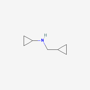 N-(Cyclopropylmethyl)cyclopropanamine chemical structure (CAS 215522-80-8)
