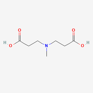 3,3'-(Methylazanediyl)dipropanoic acid chemical structure (CAS 21555-95-3)