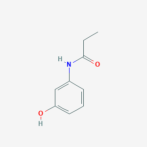 N-(3-Hydroxyphenyl)propionamide chemical structure (CAS 21556-86-5)
