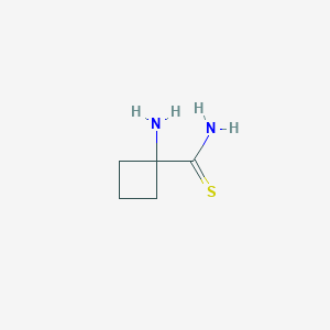1-Aminocyclobutanecarbothioamide chemical structure (CAS 2155752-80-8)