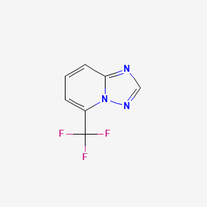 5-(Trifluoromethyl)-[1,2,4]triazolo[1,5-a]pyridine chemical structure (CAS 2155874-98-7)