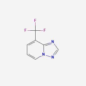 8-(Trifluoromethyl)-[1,2,4]triazolo[1,5-a]pyridine chemical structure (CAS 2155875-93-5)