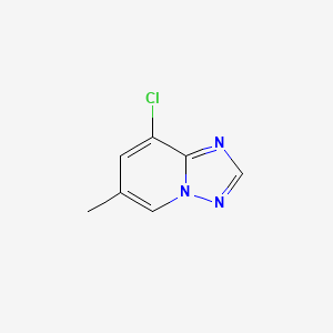 8-Chloro-6-methyl-[1,2,4]triazolo[1,5-a]pyridine chemical structure (CAS 2155876-04-1)