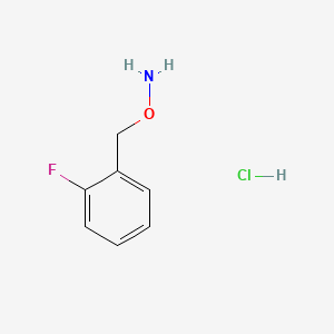 O-(2-Fluorobenzyl)hydroxylamine hydrochloride chemical structure (CAS 215599-91-0)
